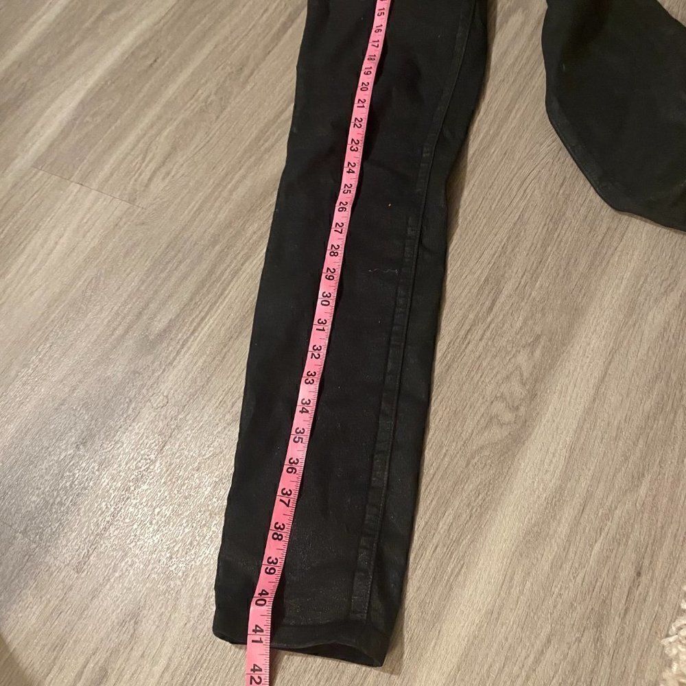 Yummie By Heather Thomson Womens Black Velveteen Mid Rise Skinny Jeans Size 28 - Picture 7 of 10